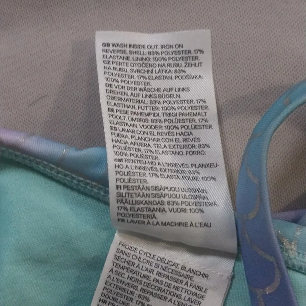 H&M Pastel Mermaid Scale Bathing Suit 5/6